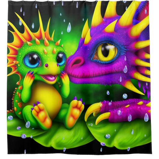 生き物 シャワーカーテン (正面)