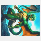 生き物 フリースブランケット (正面(横))