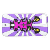 生き物v1のようなスクワリングのワルチグ Case-Mate iPhoneケース (裏面(横))