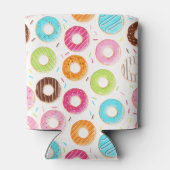 生き生きとしたカラフルドーナツにトッピング柄 缶クーラー (裏面)