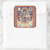 生き生きとしたチベット仏教美術のホイール スクエアシール (バッグ)