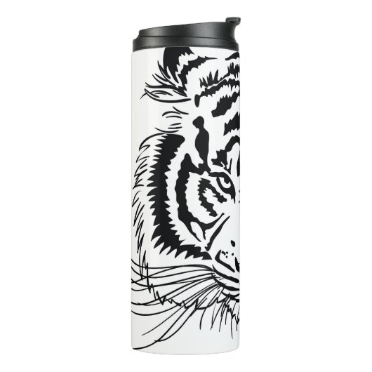 生き生きとしたトラ威厳のある:野生生物イラストレーション。 タンブラー (回転左)