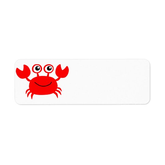 生き生きとしたハッピーカニ ラベル (正面)