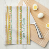 生き生きとしたパターンアンクルズキッチン キッチンタオル (四つ折り)