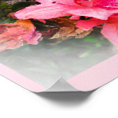 生き生きとしたフル開花フローラつつじポスター ポスター (角)