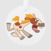 生き生きとしたマンガピントホースアクリルオーナメント オーナメント (正面)