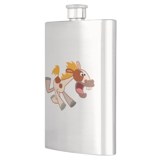 生き生きとしたマンガピントホースクラシックフラスコ フラスク (左)