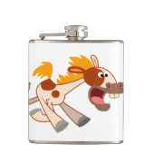 生き生きとしたマンガピントホーススキットル フラスク (正面)