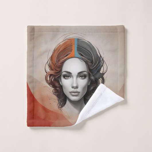 生き生きとした女の子 ウォッシュタオル (ウォッシュタオル)