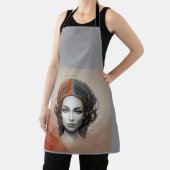生き生きとした女の子 エプロン (インサイチュ)