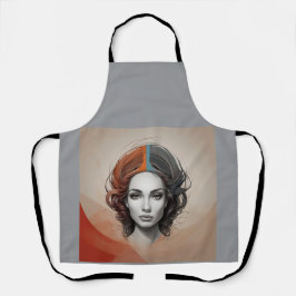 生き生きとした女の子 エプロン