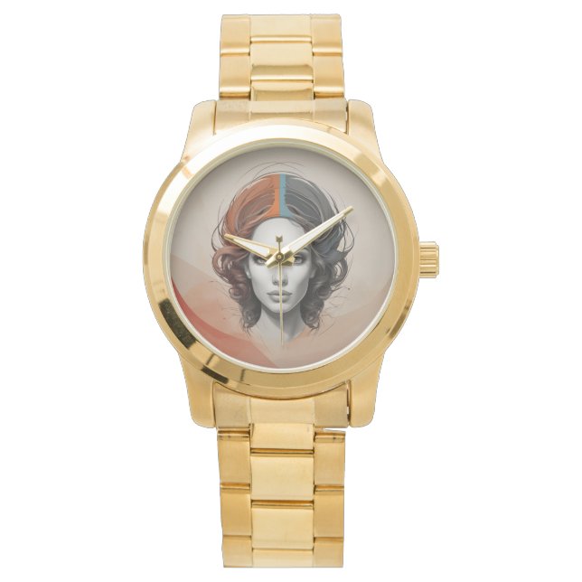 生き生きとした女の子 腕時計 (正面)