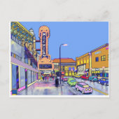 生き生きとした東屋の夜 ポストカード (正面)