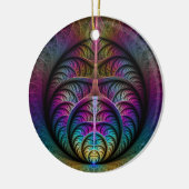 生き生きとした構造カラフル抽象芸術フラクタル セラミックオーナメント (左)