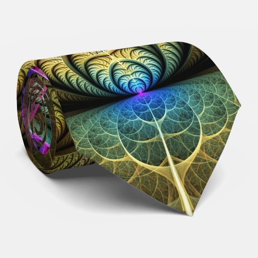生き生きとした構造カラフル抽象芸術フラクタル ネクタイ (ロール)