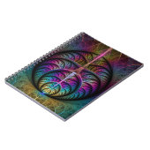 生き生きとした構造カラフル抽象芸術フラクタル ノートブック (左側)