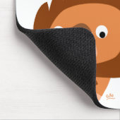 生き生きとした漫画のライオンの口 マウスパッド (コーナー)