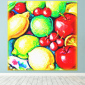 生き生きとした絵画果物だ買今 キャンバスプリント (インサイチュ (ウッドフロア))