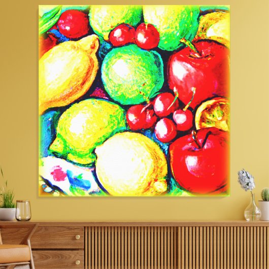 生き生きとした絵画果物だ買今 キャンバスプリント (インサイチュ (リビング))