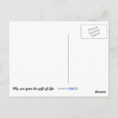 生き生きとし与えて生き生きドナー ポストカード (裏面)