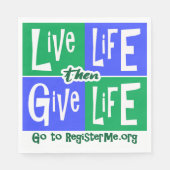 生き生きと生与え活 スタンダードランチョンナプキン (正面)