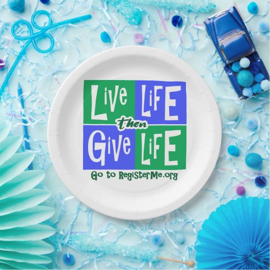 生き生きと生与え活 ペーパープレート (パーティー)