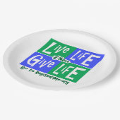 生き生きと生与え活 ペーパープレート (アングル)