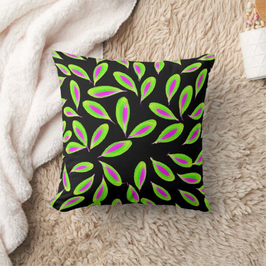 生き生きカラフル離れきしたパターン クッション (ブランケット)