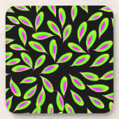 生き生きカラフル離れきしたパターン コースター (正面)