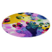 生き生カラフルきとしたデザイン カッティングボード (角)