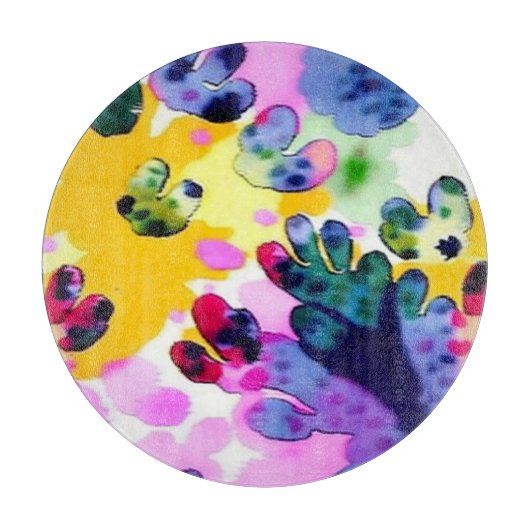 生き生カラフルきとしたデザイン カッティングボード (正面)