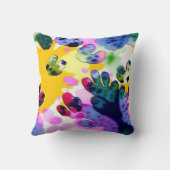 生き生カラフルきとしたデザイン クッション (裏面)