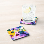 生き生カラフルきとしたデザイン コースター (右側)