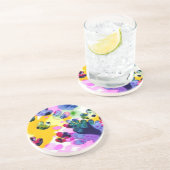 生き生カラフルきとしたデザイン コースター (側面)