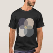 生き甲斐 日本の哲学 グリッチ アート Tシャツ (正面)