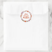 生き賛美感謝フローラ水カラーリース ラウンドシール (バッグ)