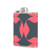 生き鮮やか生きとしシンプルた，抽象芸術幾何学的アート フラスク (左)