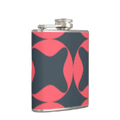 生き鮮やか生きとしシンプルた，抽象芸術幾何学的アート フラスク (右)