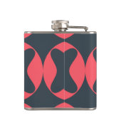 生き鮮やか生きとしシンプルた，抽象芸術幾何学的アート フラスク (裏面)