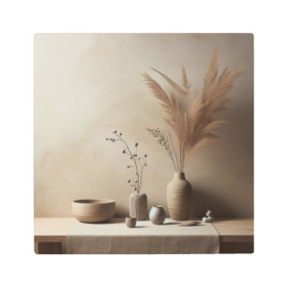 生け花の花瓶と日本の雰囲気で禅スチルライフ|過去記事 メタルプリント