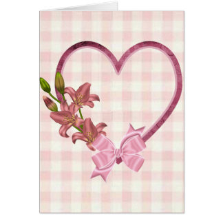 生け花を用いるハート