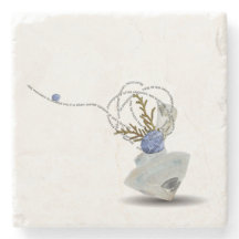 生け花ダイヤモンドブルークラムシーシェル深い詩