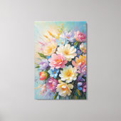 生け花色彩の鮮やか キャンバスプリント (正面)