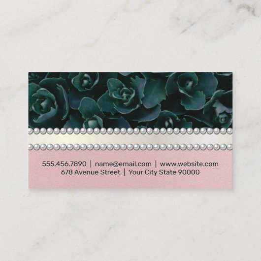 生け花 |真珠 名刺 (裏面)