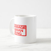 生ごみ人間のスタンプ コーヒーマグカップ (正面左)