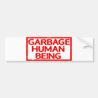 生ごみ人間のスタンプ バンパーステッカー