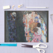 生と死とVirgGustavクリムトフリースB 薄葉紙 (クラフト)