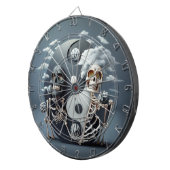 生と死、ハロウィーン陰陽スケルトン ダーツボード (正面右)