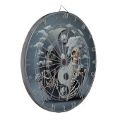 生と死、ハロウィーン陰陽スケルトン ダーツボード (正面左)