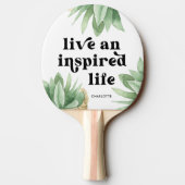 生と生インスパイア活の多肉黒と白 卓球ラケット (裏面)